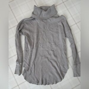 Babaton Light Gray Cowl Neck Sweater